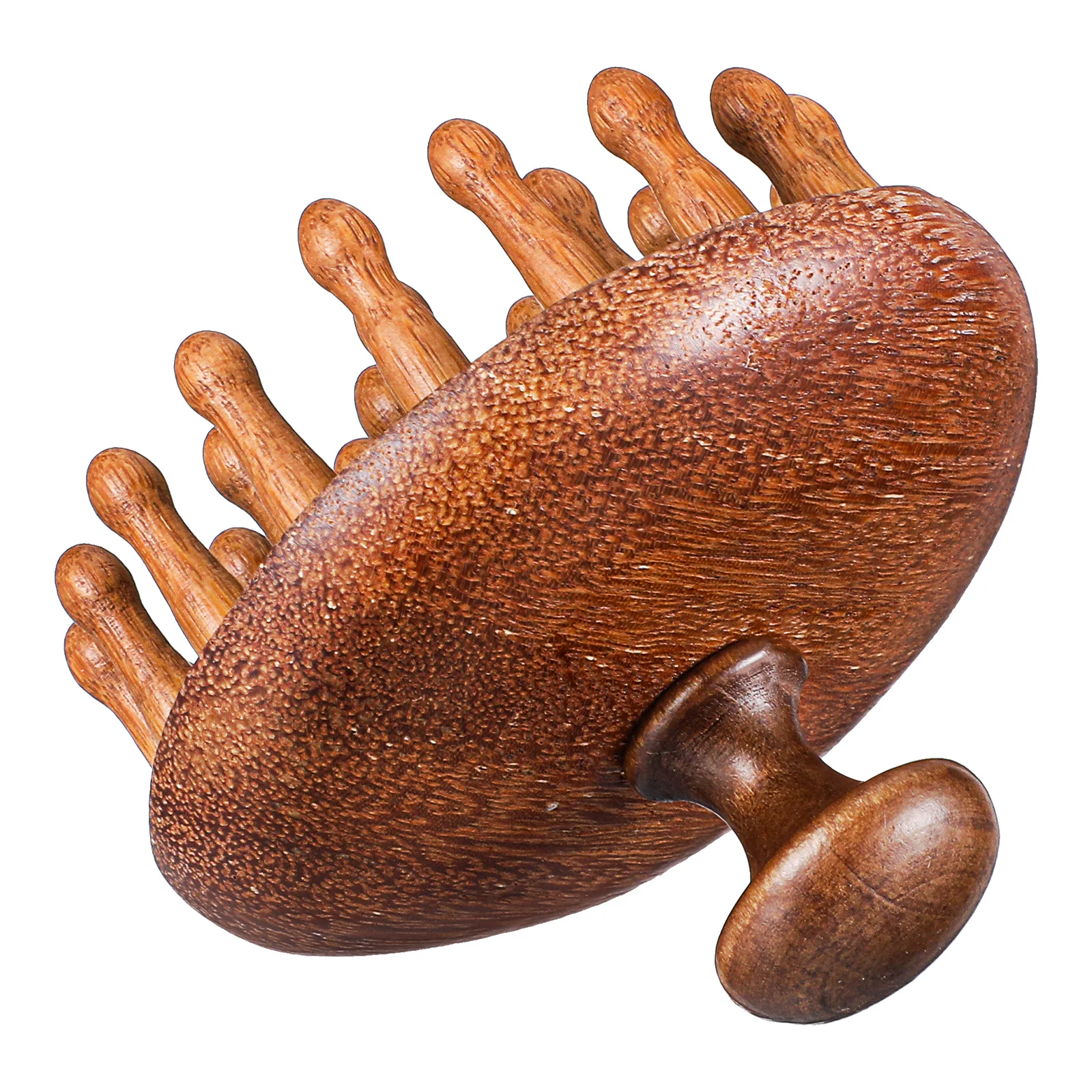 

Natural Wood Scalp Massager Comb for Hair Stimulation Round Tip Gua Sha Brush Shampoo Aid Unisex Head Scratcher Care Tool