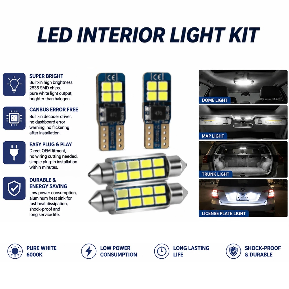 إضاءة LED داخلية فاخرة لسيارة - مراجعة Car Accessories For Night Driving وسعره