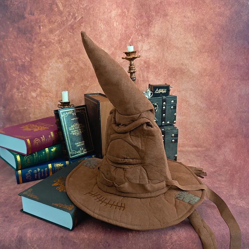Fashion Movies Witch Wizard Hat Potters Sorting Hat Leather Halloween Party Props Dress Up Hat Men Cosplay Costume Accessories image 2