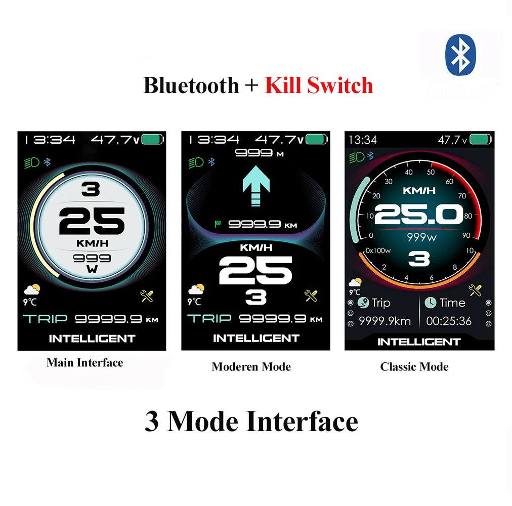 BAFANG CAN-protocol 860C 600C, LCD Display, Killswitch, Triangle Plug, Electric Bike Instrument BBS M Series , Motor, 99KM/H image 9