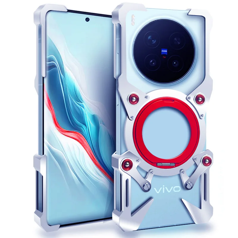 

Aluminum Frameless Case For VIVO X300 Pro Rotating Bracket Shell Metal Rimless Shockproof Cover For vivo X300 Ultra