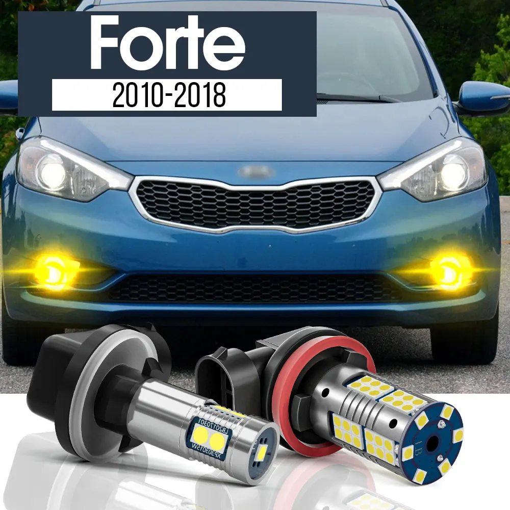 

2pcs LED Fog Light Lamp Blub Canbus Accessories For Kia Forte 2010-2018 2011 2012 2013 2014 2015 2016 2017