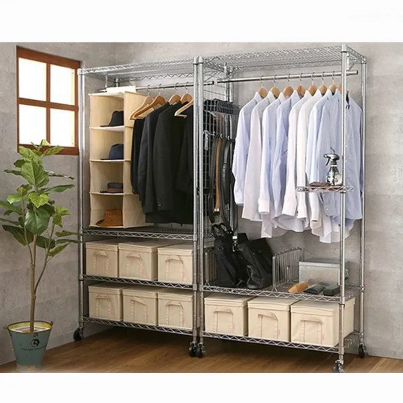 Simple Floor Coat Rack for Student Dormitory Rental Room Open Hanger Clothing Finishing Storage Stand