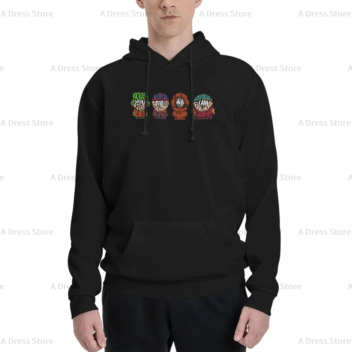 S-southpark Theme Breaking Park Polyester Two sided Hot stamping printing Men's Sweater,Unisex Vintage Pullover Hooded