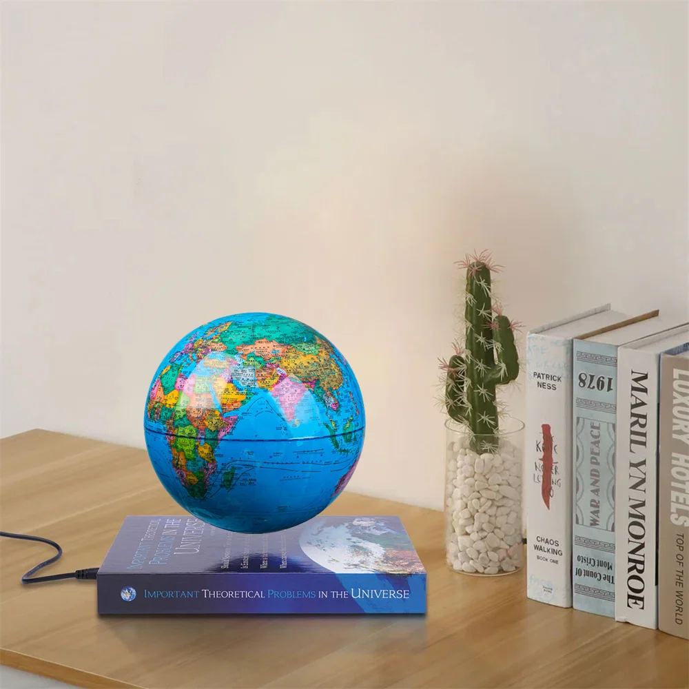 

Floating Globe Magnetic Levitation Globe Educational Supplies Luminous Earth Globe Cosmic Cover Book Base