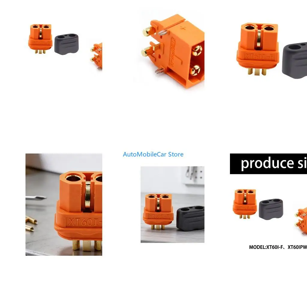 G8TE Flame Resistant Connector Pin Plug XT60I Female XT60IPW Male Connector with Protective Sleeve Controller Motor Parts