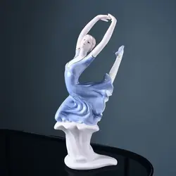 Modern home furnishing decoration ceramic craft decor pretty girl Figure Statue European ornaments Cabinet display showcase gift