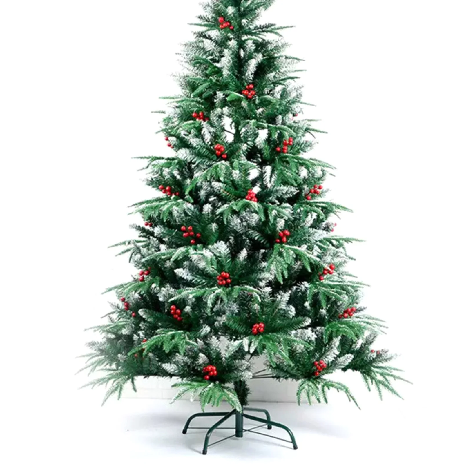 

Christmas Decorations Metal Tree Base Faux Artificial Stand Foldable Fake Green