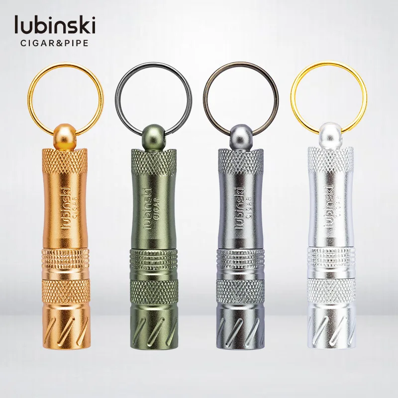 

LUBINSKI Multi functional Opener 9mm with Through Needle Gray Holder Cigarette Holder Portable Cigar Drill Cigarette Accessories