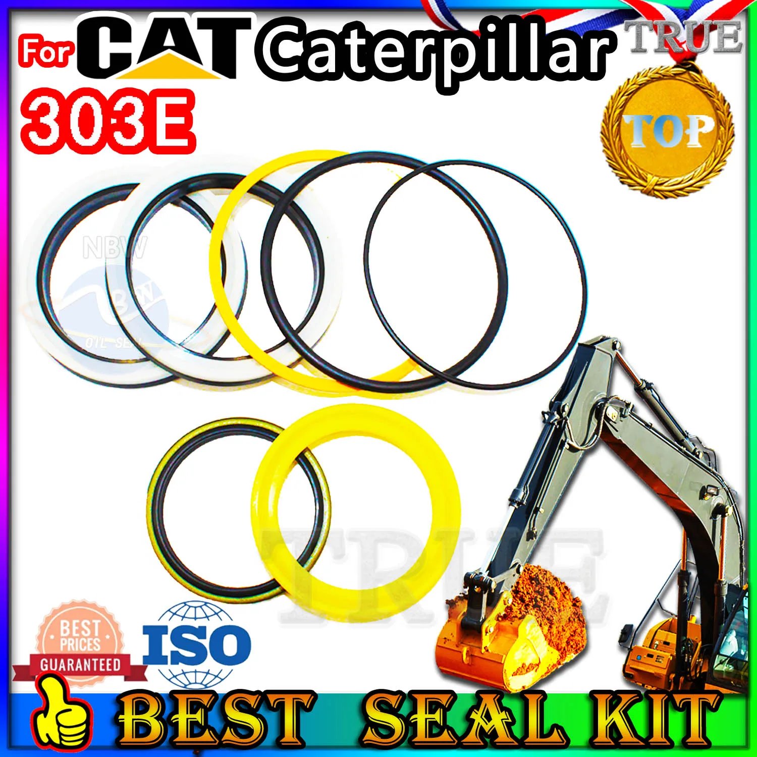 

For Caterpillar 303E Oil Seal Repair Kit CAT Boom Arm Bucket Excavator Hydraulic Cylinder PPC Loader Planetary Axle STICK type