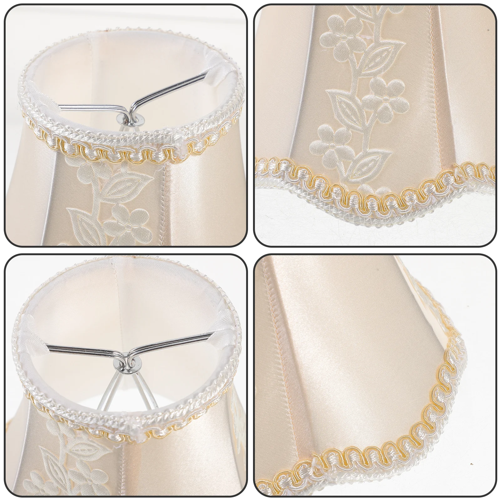 

Leaf Pattern Lamp Shade Cloth Replacement Cover For Table Desk Floor Lamp Household Light Shade Bedside Study Office Decor