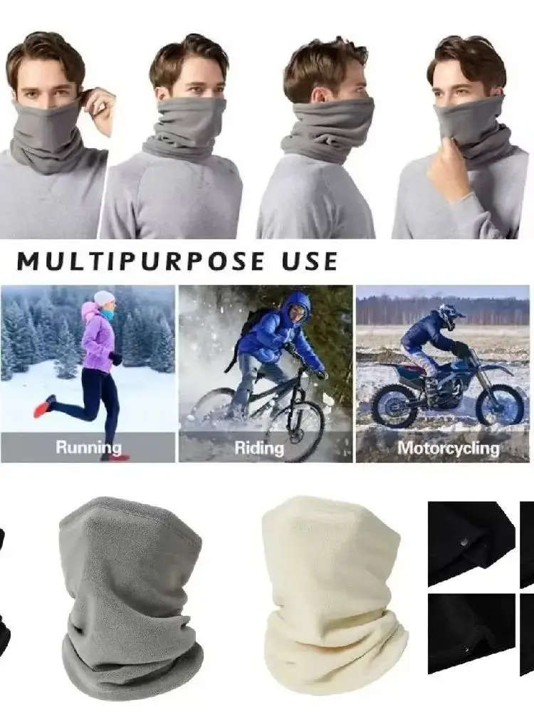 AliExpress Fashion Plush Neck Warmer Keep Warm Windproof Pullover Cap Thickened Lining Face Mask