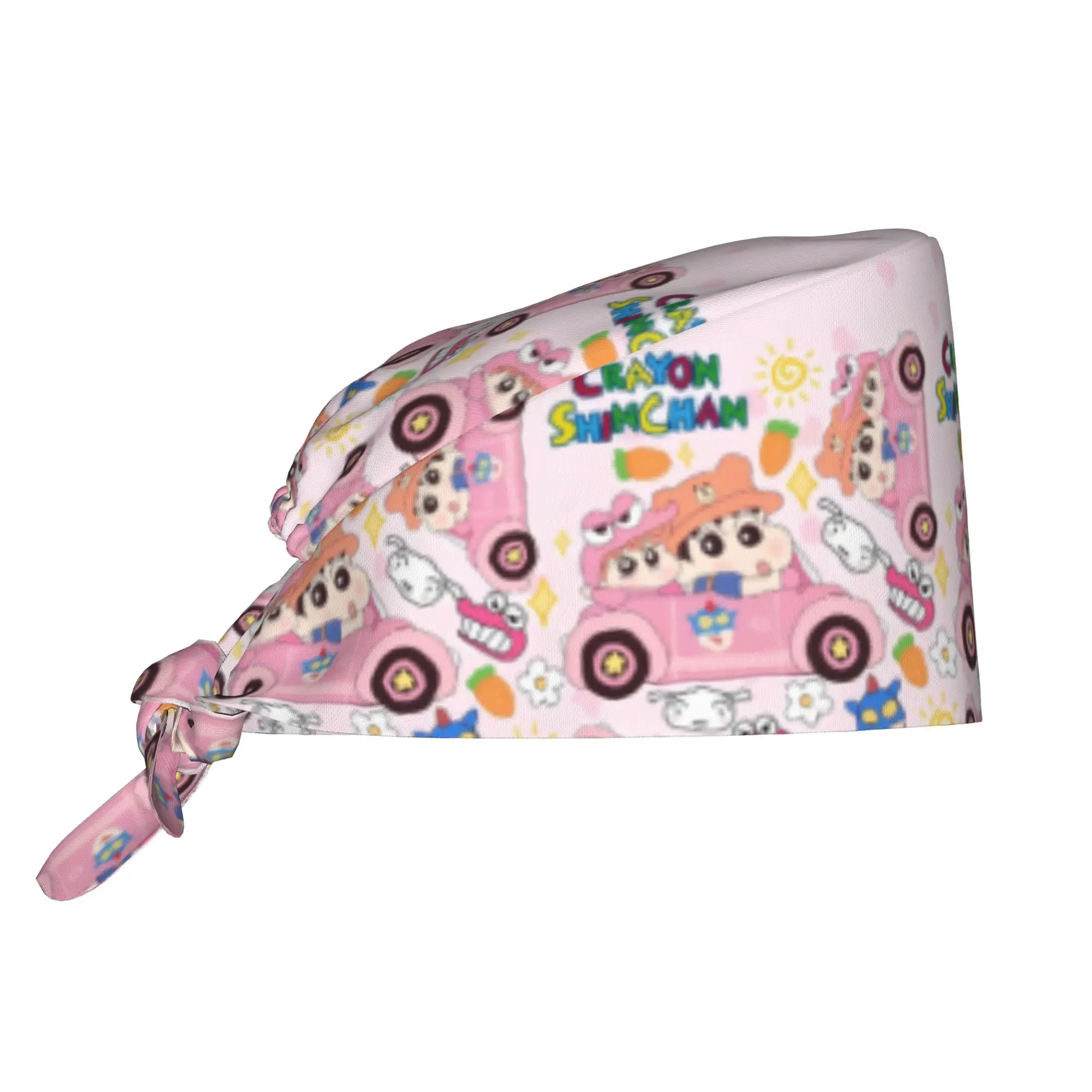 

Custom Crayons Shin-chans Cute Anime Medical Staff Scrubs Hat Men Women For Chef Hat Scrub Caps