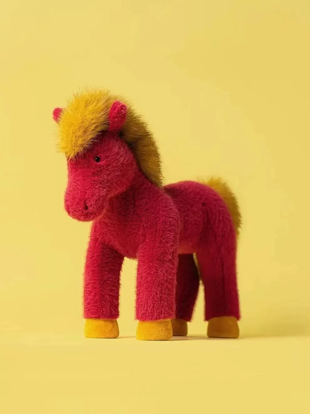Peluche de Caballo de Llama Roja, Regalo de Año Nuevo, Regalo para Niños, Decoración de Habitación, Regalo de San Valentín, Mascota del Año del Caballo 2026