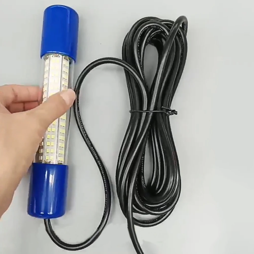 Lumière de pêche Submersible 50W, leurre pour poisson, lampe de recherche d'appâts, 12-24V, attracteur de poisson brillant, étanche pour calmar, crevettes, Krill