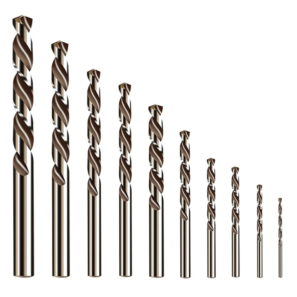 10pcs HSS M35 Cobalt Drill Bit 1-6mm Core For Wood Metal Hole Cutter Stainless Steel Drilling Kit Hole Opening Drilling Cutter