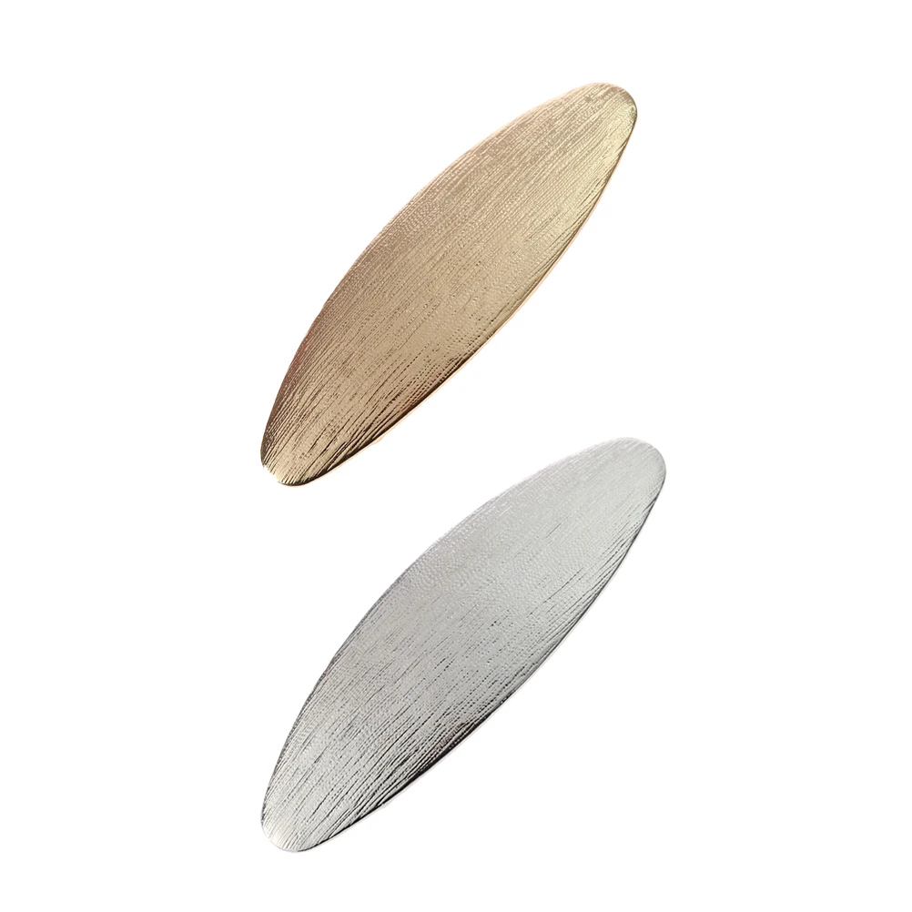 

2 Pcs Hairpin Clip Long Oval Pretty Spring Holder Fashionable Holders Female Decors Alloy Woman Creative Barrette