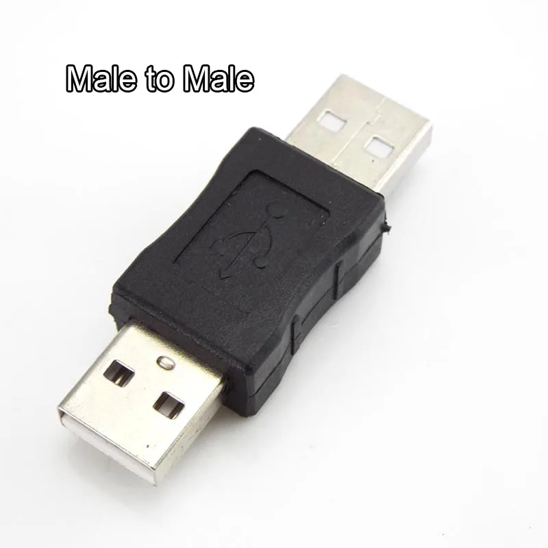 Adaptateur de coupleur USB 2.0 Type A femelle à femelle, connecteur USB mâle à mâle, câble d'extension, Mini convertisseur de changeur pour PC portable