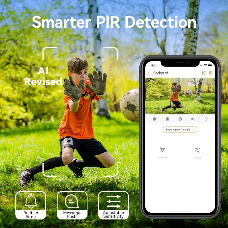 IMOU Cell All In One Cruiser Set 2K WiFi Camera 5000mAh Battery Solar IP66 Smart Color Night Vision Home Security Camera