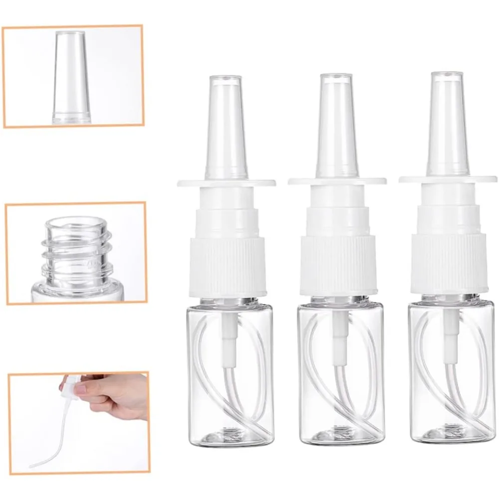 20 Stück Leere Nachfüllbare Nasenspray-Flaschen aus Kunststoff, Feinzerstäuber, Make-up-Wasserbehälter 5ml/10ml/20ml/30ml/50ml – Detail 3