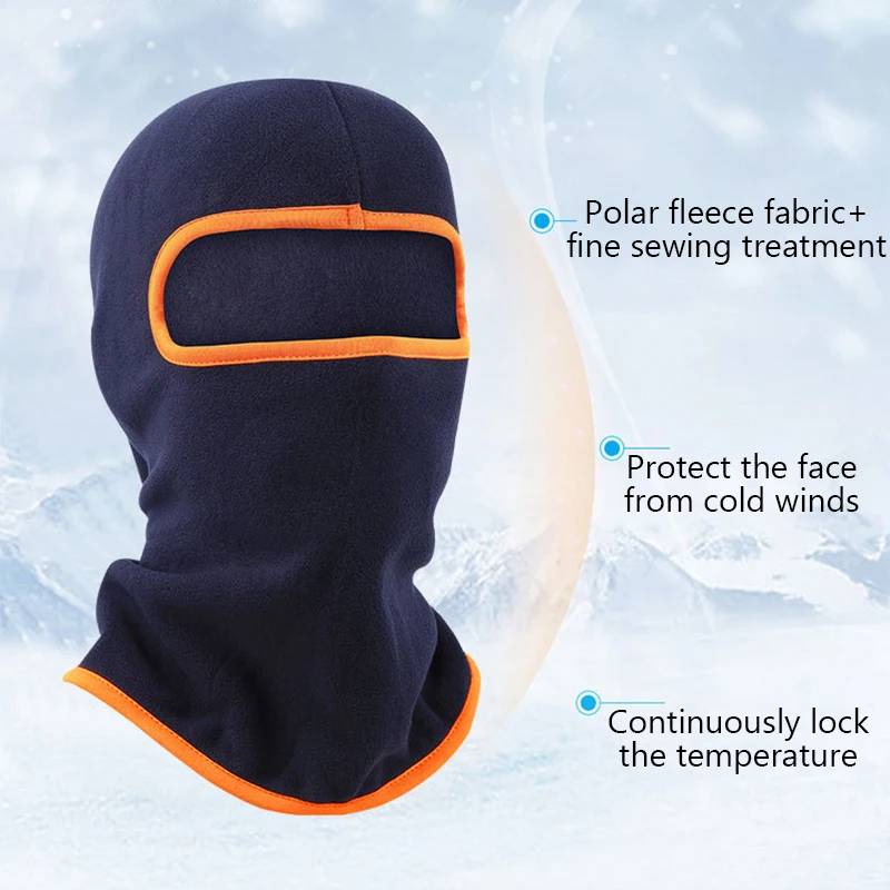 Pasamontañas térmico de invierno para exteriores, esquí, montar, ciclismo, escalada, máscara facial cálida a prueba de viento con protección para el cuello, Unisex