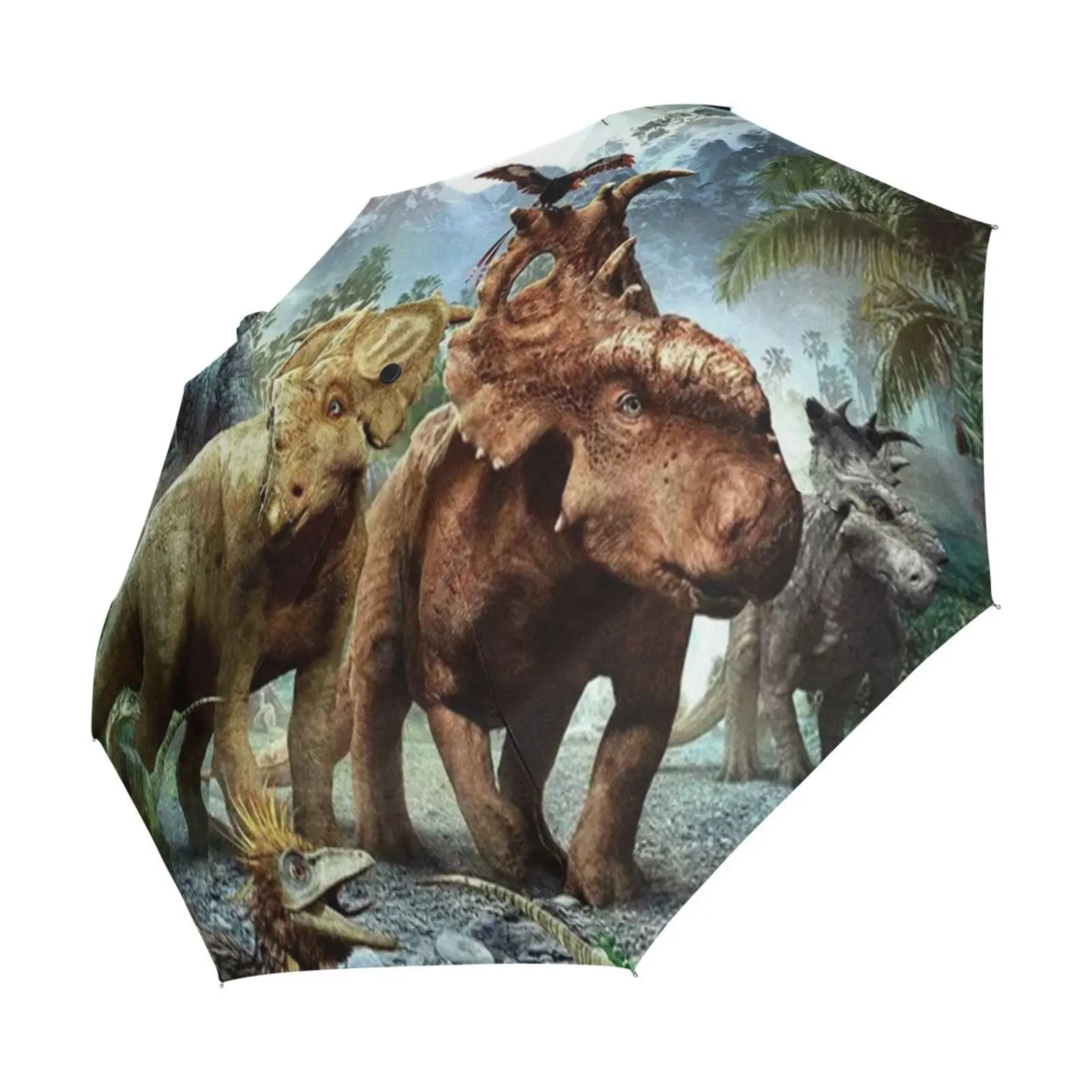 Fashion 3D Dinosaur Umbrella For Kids Women's Rain Umbrella Parasol Three Folding Automatic Portable Travel Umbrella Parapluie