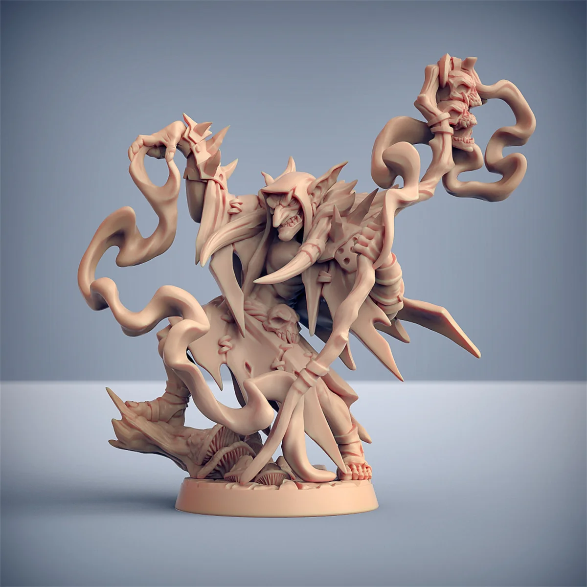 3D Printing Microscopic Models 【 Earth Demon 】 Goblin Warrior Thief Queen Dnd Table Game Piece Model