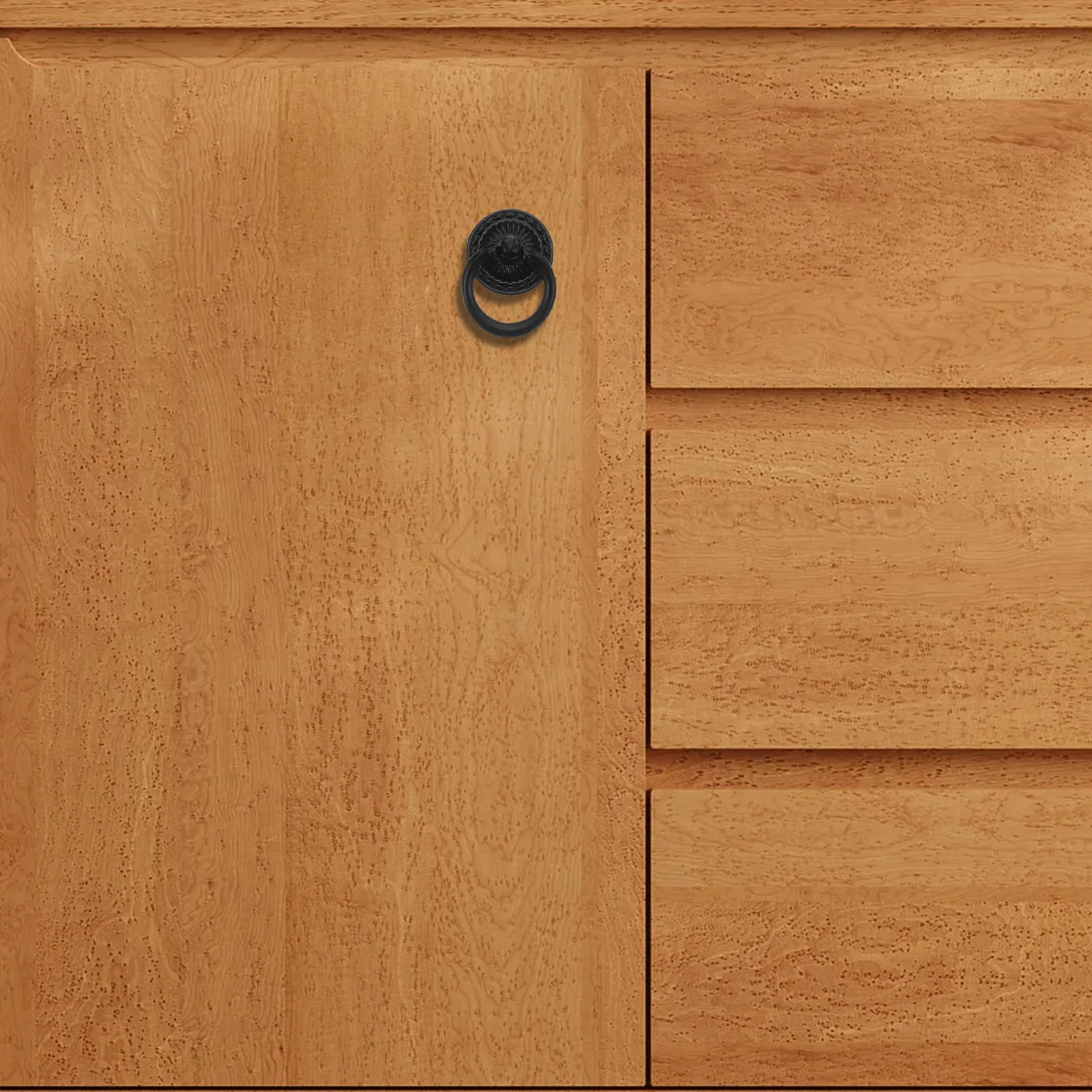 

10Pcs Vintage Copper Drawer Pulls Retro Ring Handles for Kitchen Dresser Cabinet Cupboard Drawer Handles for Dresser