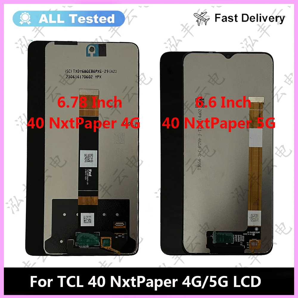 

Original Tested 6.78 inch For TCL 40 NxtPaper 4G LCD Display Touch Screen Digitizer Assembly 6.6 inch For TCL 40 NxtPaper 5G LCD