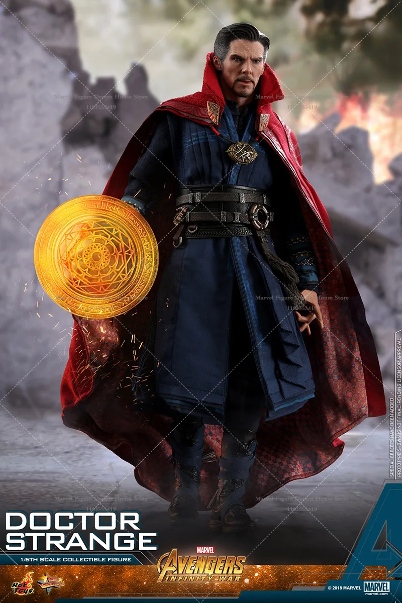 HOTTOYS MMS484 1/6 Scale Marvel The Avengers Doctor Strange White Magic Deity Setting 12-inch Full Set Action Figure Soldier