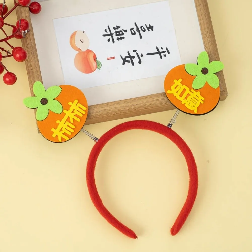 

Cloth 2026 Happy New Year Headband New Year Decorative Blessings Blessings Words Headwear Photo Prop Colorful