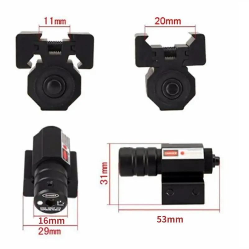 Mini Red Dot Laser Sight for Rifle Pistol Shooting Hunting Gun Adjustable 11mm 20mm Hunting Sight Hunting Optics