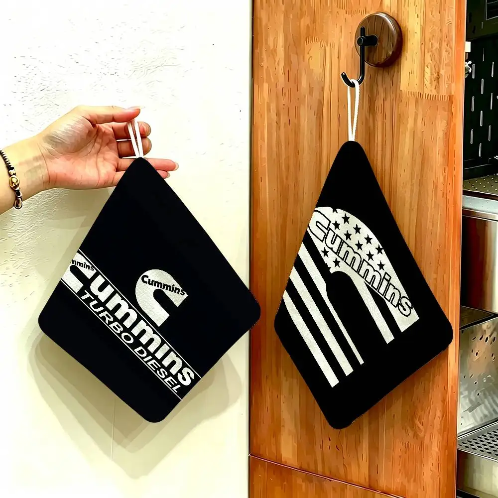 CUMMINS CAR Hanging Kitchen Towel, Polyester Cotton Material, Multipurpose Hand Wiping Towel for Family