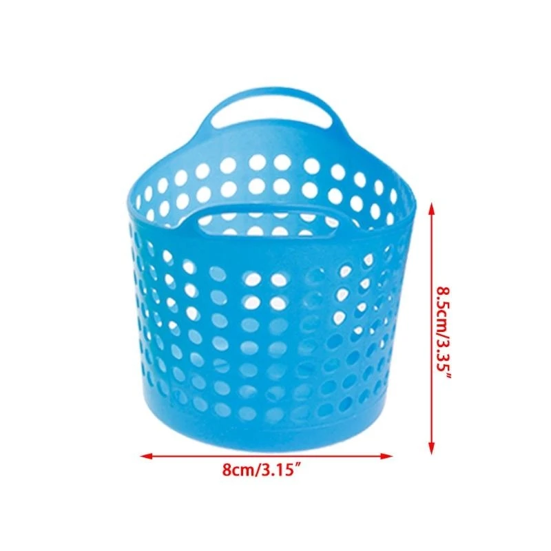 Plastic Office Desktop Storage Baskets Makeup Trash Bin Garbage Can