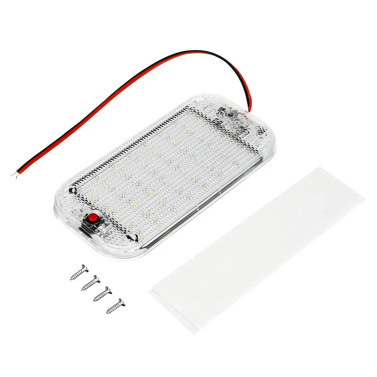 Car Interior Light Bar 48 LEDs DC12-85V Reading Lamp Interior Light for Caravans Trucks Motorhomes Boats Caravans 12-24V