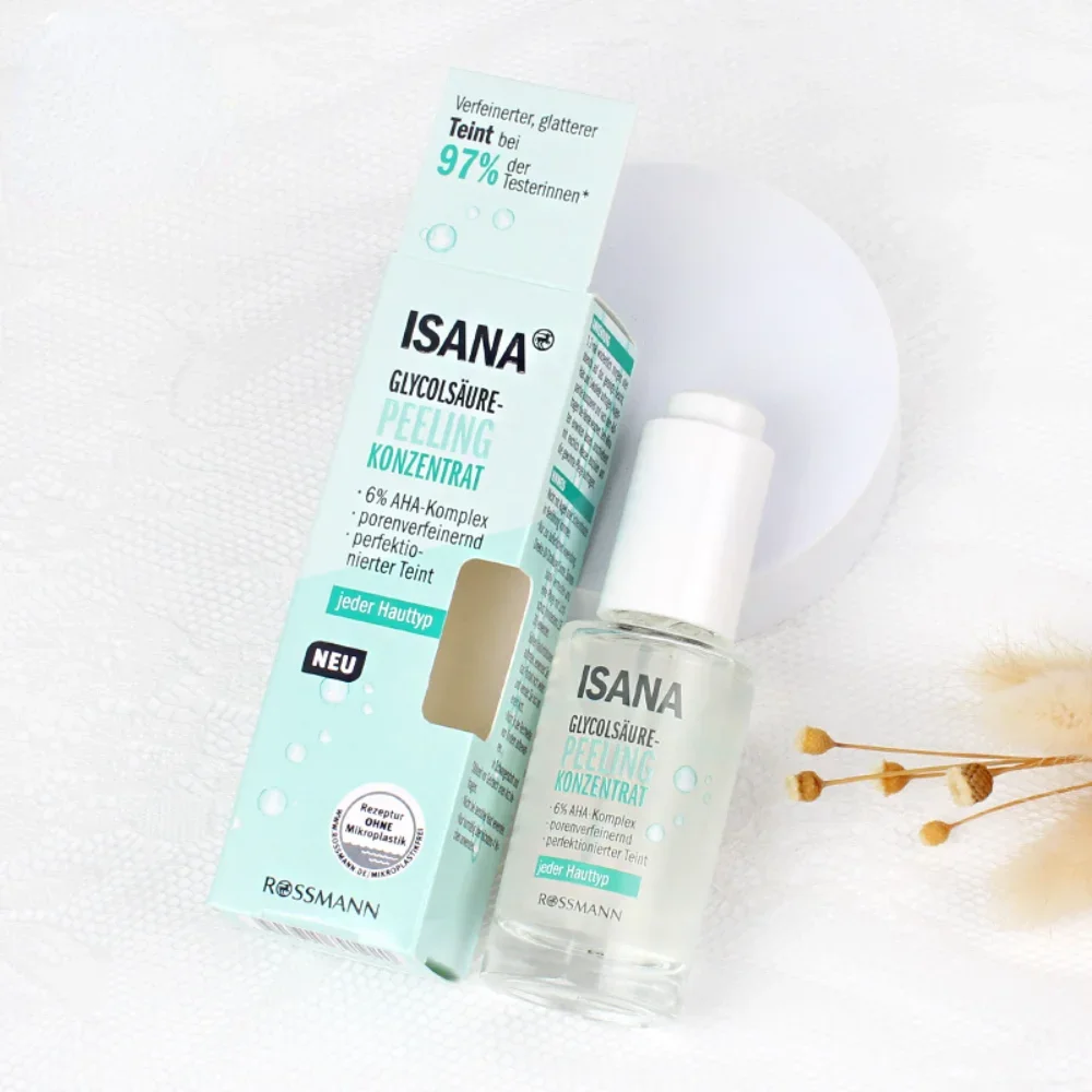 

Germany Isana 6% AHA Fruit Acid Essence 30ml Cleansing Pores Acne-treatment Exfoliator Remove Blackheads Shrinking Skin Care