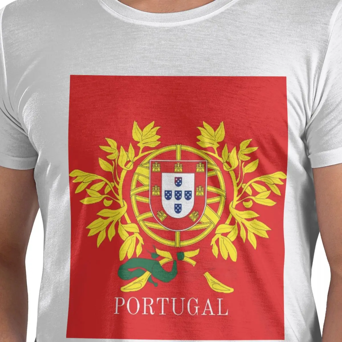 

Flag Of Portugal 100% Cotton T-Shirt Men's Fashion T Shirts Men O-Neck Short Sleeve S-6XL