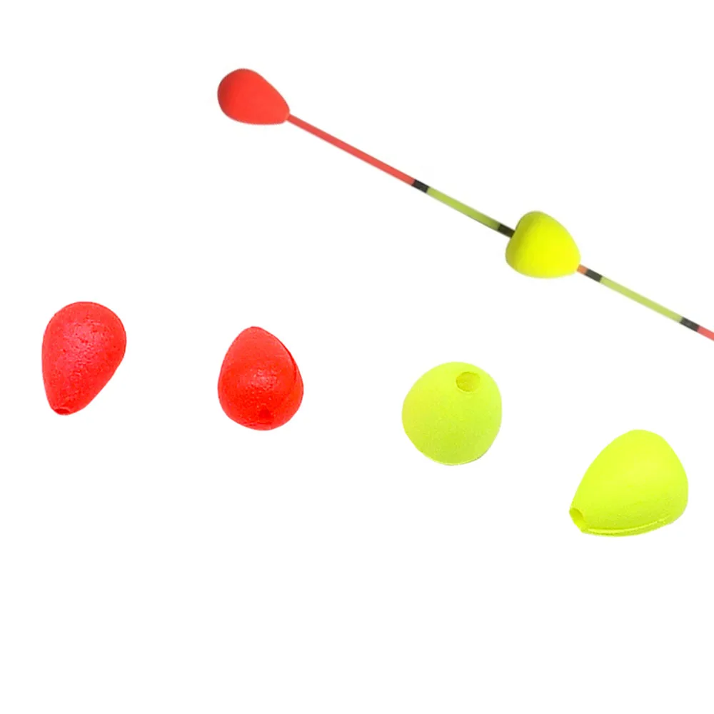 Topranc 50 قطعة الخرز العائم لافتة للنظر الفاصوليا العائمة الخرز الاصطدام خفيفة للغاية رغوة إيفا الصيد الملحقات