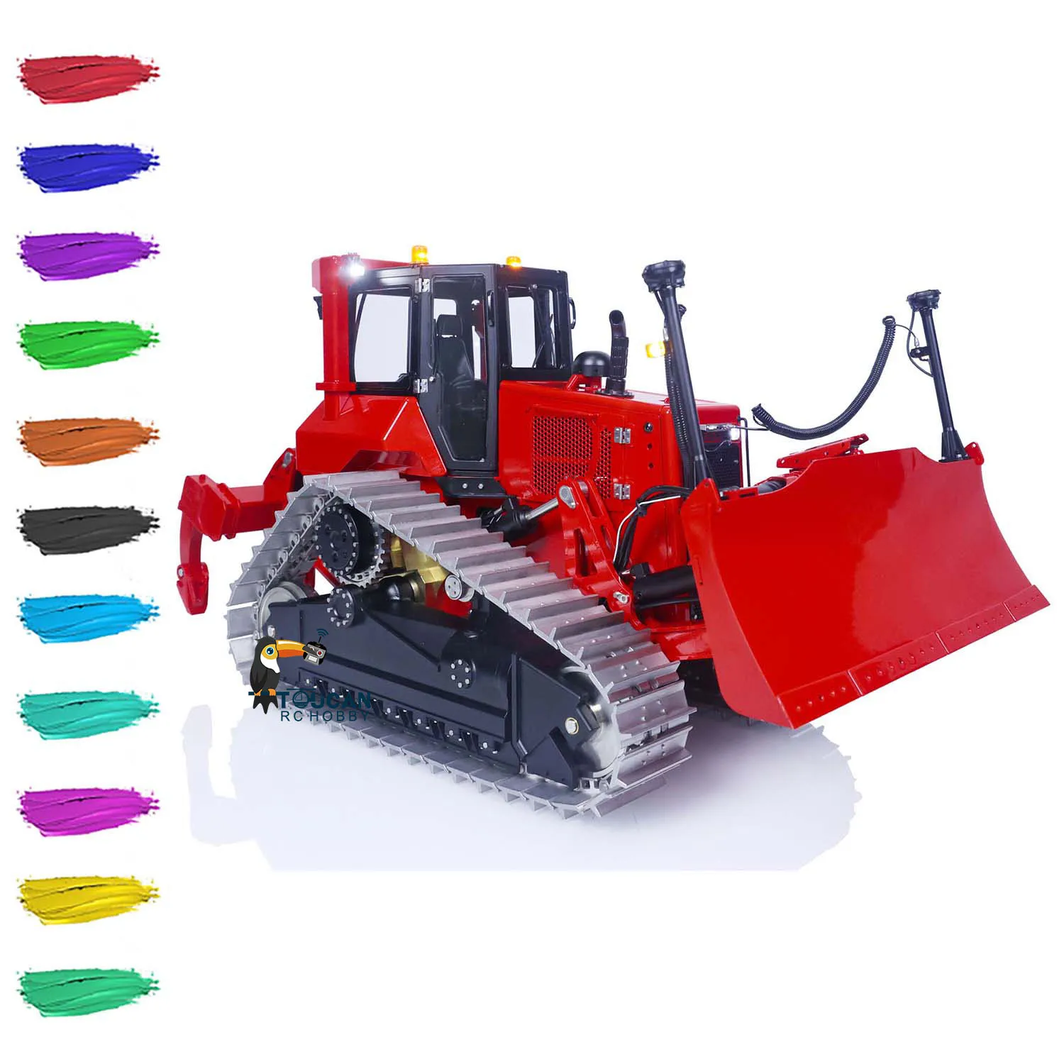 LESU Aoue DT60 RC Bulldozer 1/14  Hydraulic Radio Control Dozer Construction Car Crawler Painted Assembled Model TOUCAN THZH1573