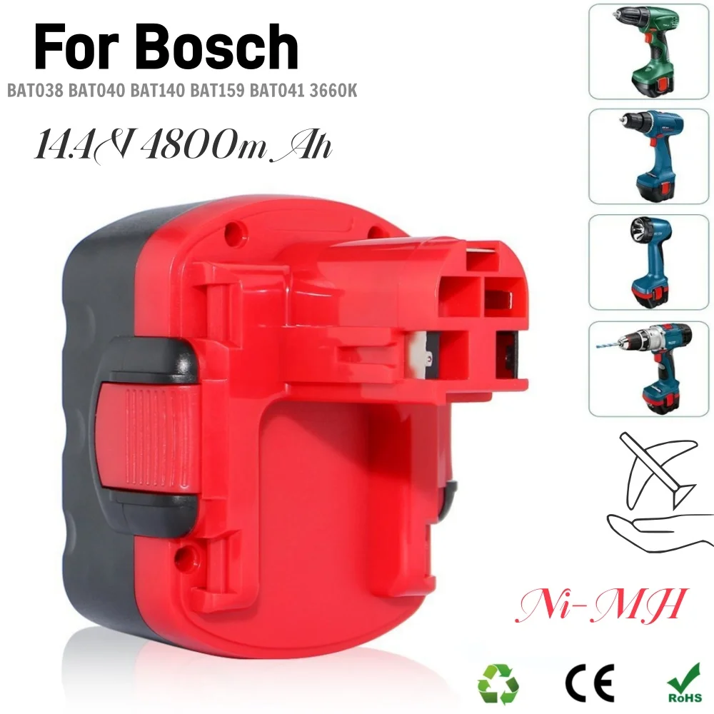 

new for Bosch 14.4V 4800mAh rechargeable battery BAT038 BAT140 3660K