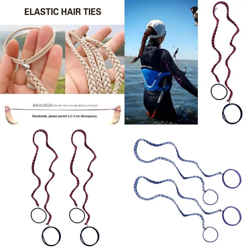 

39BD Colorful Hair Scrunchies Hair Tie Soft Woven Hair Scrunchy Elegant Hair Rope Scrunchy Women Ponytail Holder