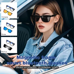 GS05 Bluetooth Glasses 36g Smart Touch Audio Music BT5.3 anti-blue light UV400 Polarized Lens women Smart glasses for men
