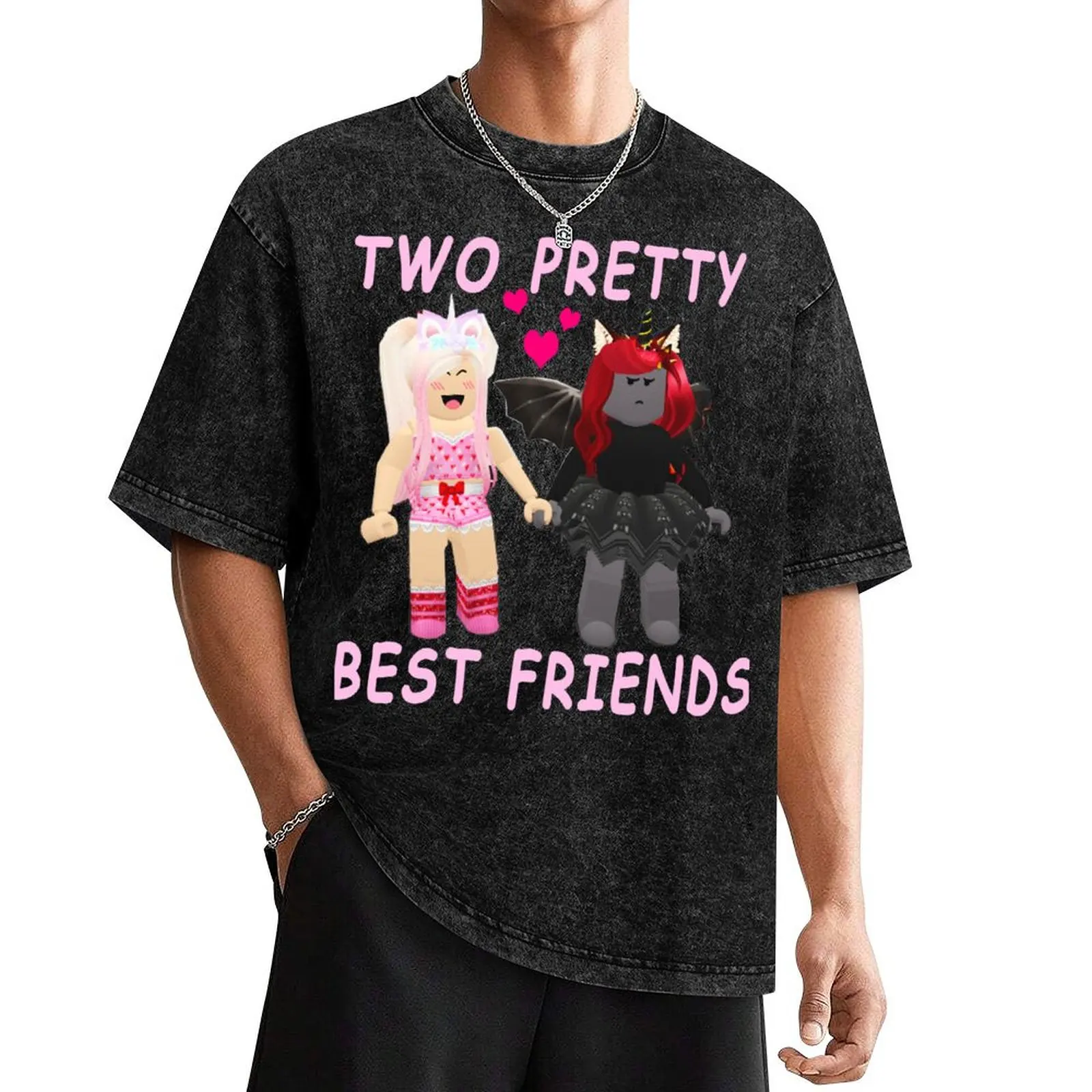 

Two Pretty Best Friends IAMSANNA T-Shirt luxury clothing labubu sports fans summer shirt big and tall t shirts for men