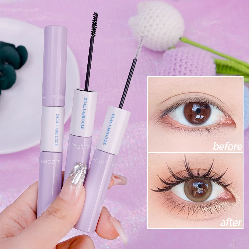 Colle pour faux-cils longue durée, séchage rapide, étanche, grappes individuelles, extension de cils arina