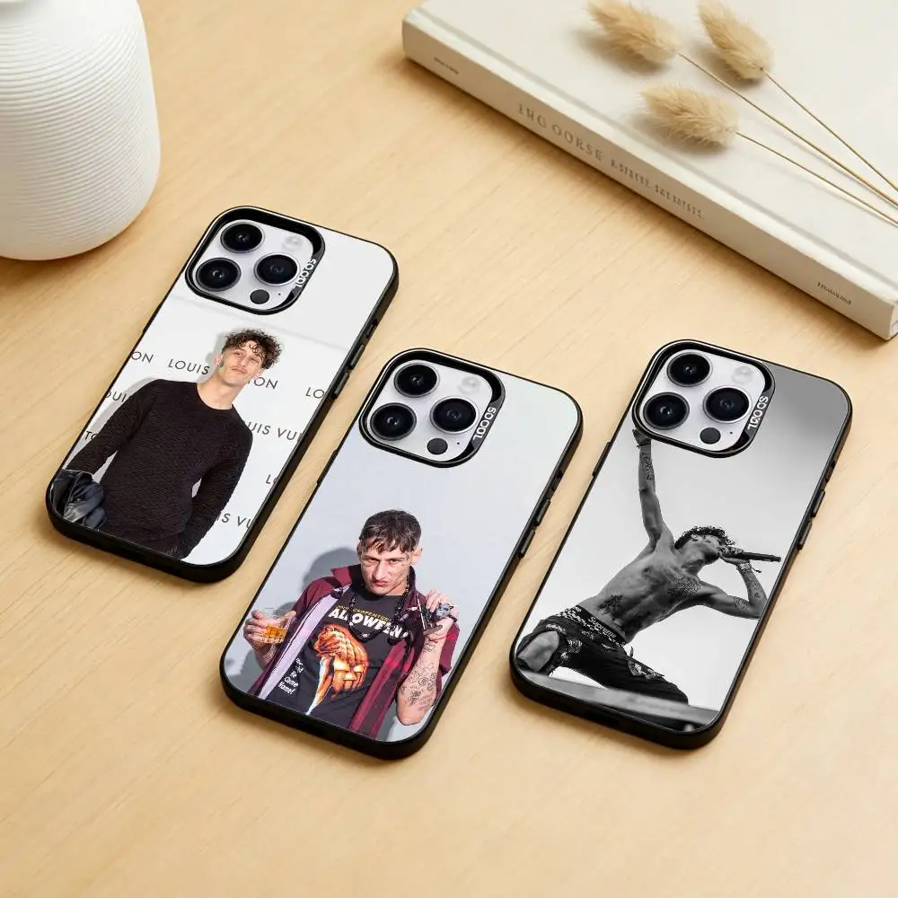 

yung B-beef Phone Case Color Silver Shell For IPhone 17 16 15 14 13 12 11 Pro Max Plus