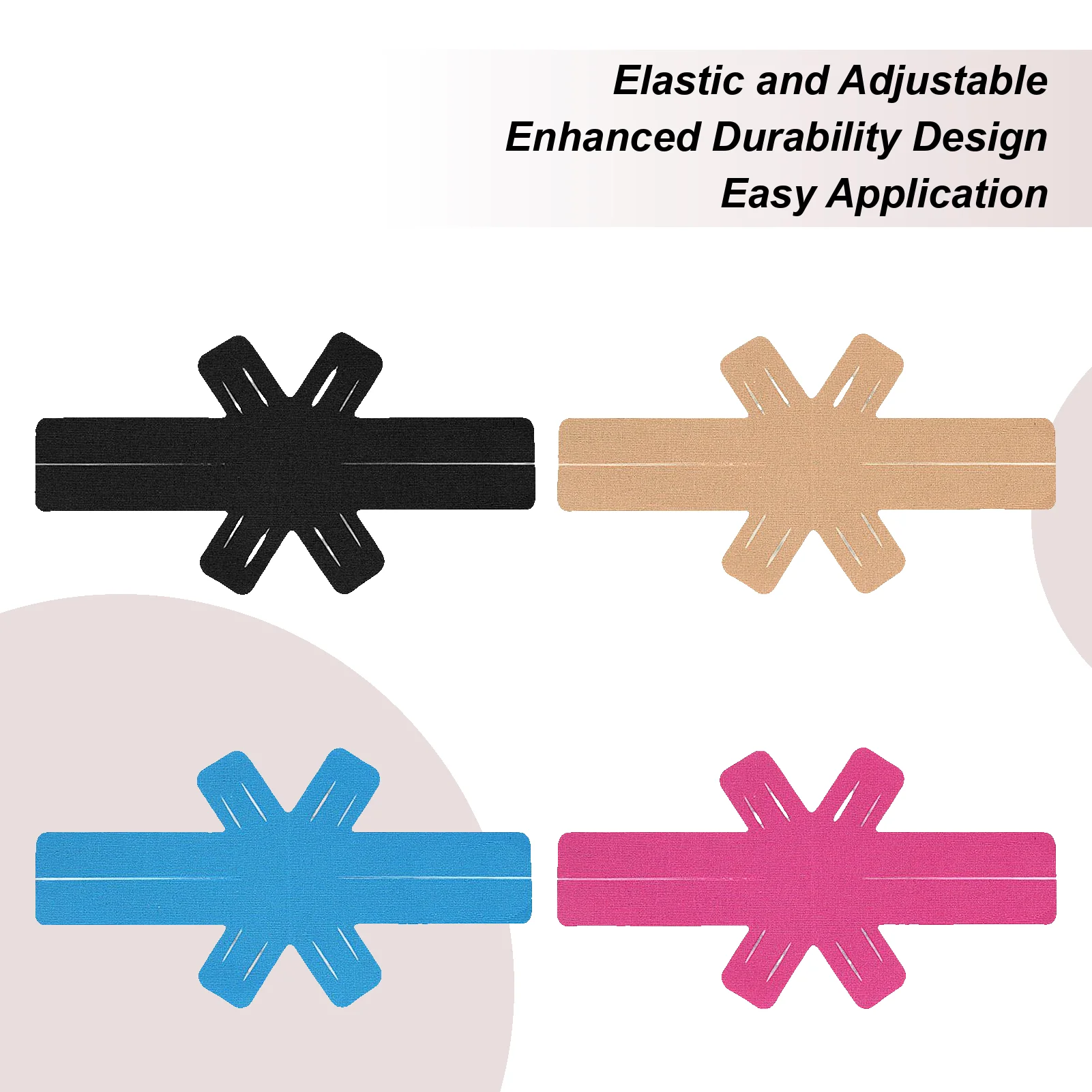 

Kinesiology Tape For Knees Waterproof Athletic Tape For Knee Elastic Breathable Patch 4 Pieces For Muscle Support Joint