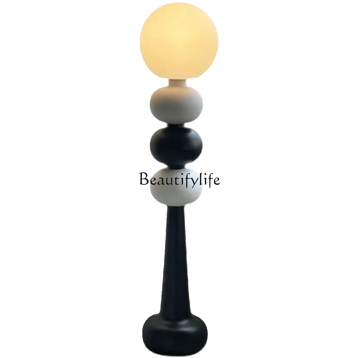 

Retro living room decoration, medieval exhibition hall artistic sense, round ball vertical ornament can shine