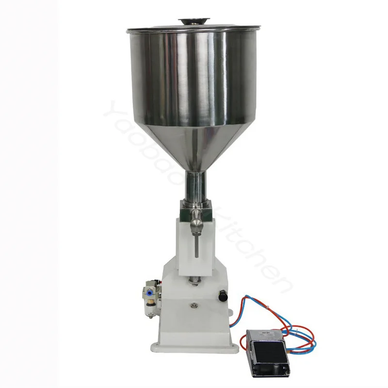 Machine de remplissage de pâte commerciale en acier inoxydable, crème manuelle, shampoing, miel, liquide visqueux, remplissage A02