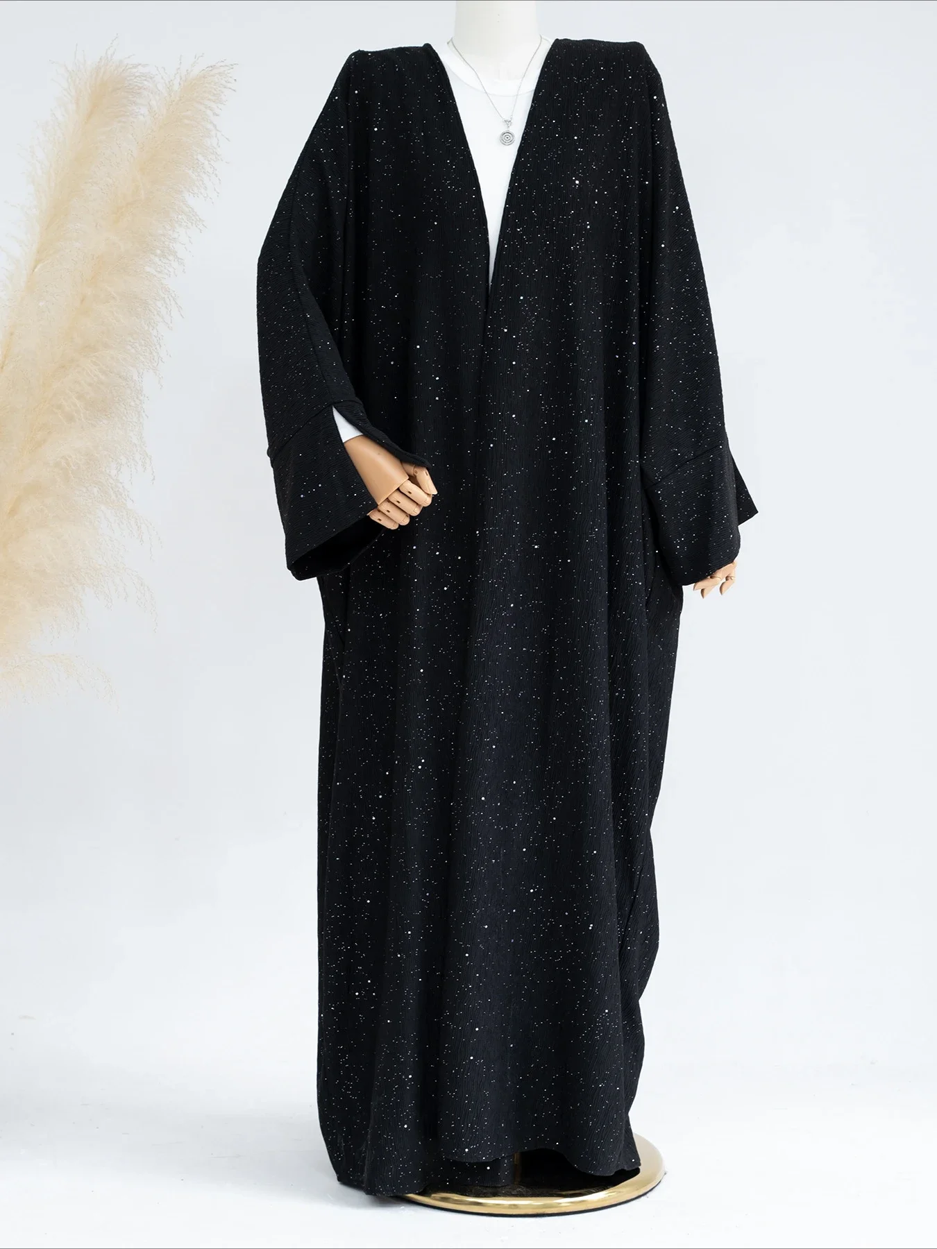 Muslim Women Autumn Winter Thick Cardigan Robe Dresses Eid Ramadan Morocco Dubai Open Abayas Kaftan Islam Jalabiya Vestidos 2025