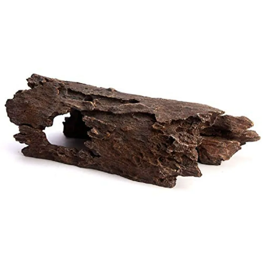 

Lizard, Snake or Reptile Hide. XL 14" Hollow Log for Aquarium or Fish Tank. Bearded Dragon or Gecko Tank Accessories. Natural L